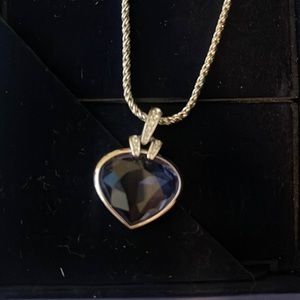 Swarovski blue gem necklace